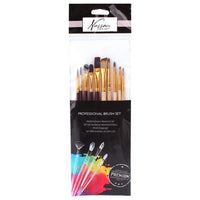 Set pennelli per pittura Nassau Fine Art - 10 pezzi