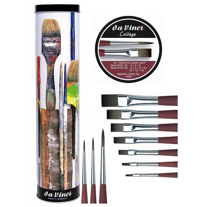 Set pennelli per pittura per regalo da Vinci College