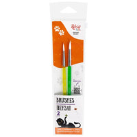 Set pennelli sintetici ROSA Kids, punte tonde n. 6 e 8