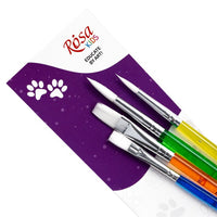 Set pennelli ROSA Kids, 4 pezzi con setole sintetiche