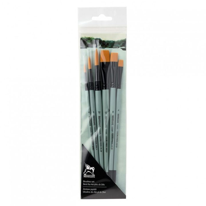 Set di pennelli sintetici Renesans 1006 grande - 6 pz
