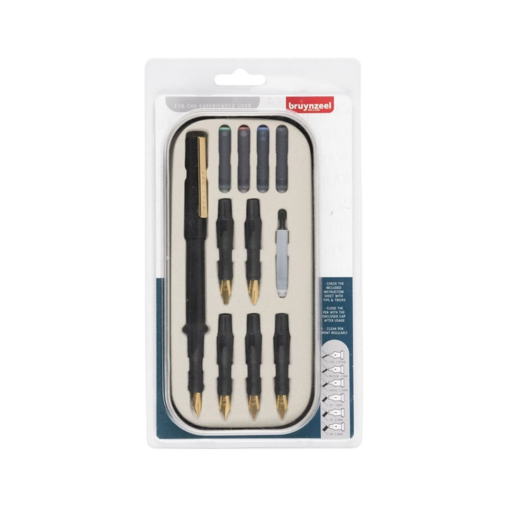 Set per calligrafia per calligrafi esperti Bruynzeel - 14 pezzi