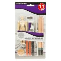 Set per disegno Daler-Rowney con modello - 11 pezzi