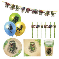 Set per feste per bambini a tema dinosauri 43 pezzi