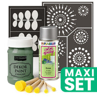 Set per il rinnovo dei mobili con vernice spray argento - Khaki