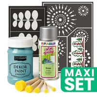 Set per il rinnovo dei mobili con vernice spray argento - Turchese