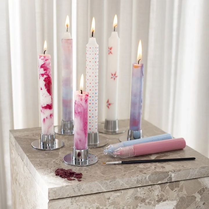 Set per la decorazione di candele creative