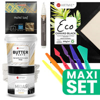 Set per la realizzazione di quadri d'arte in gesso argentato