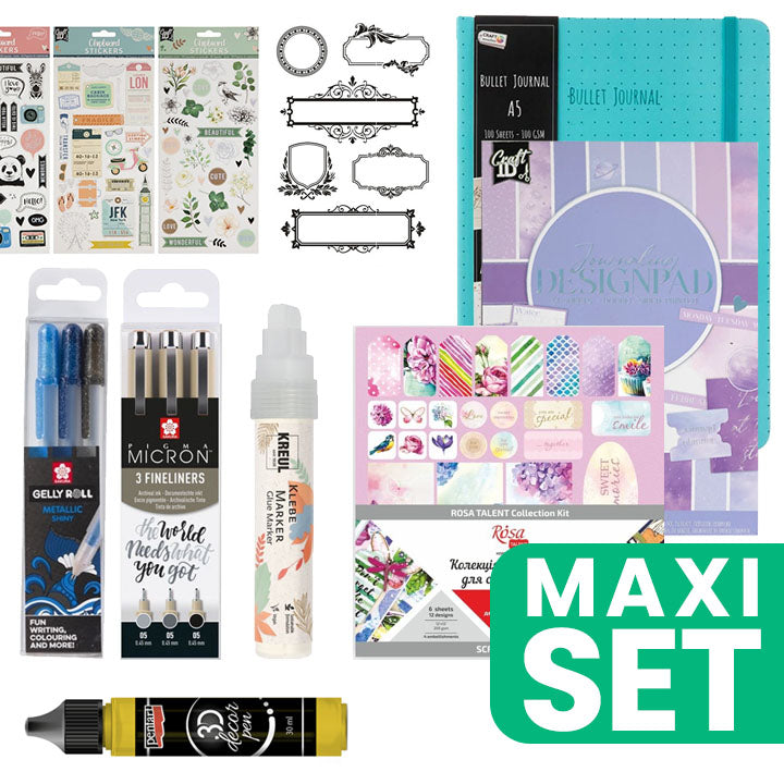 Set per la scrittura del Bullet Journal - Toni freddi