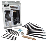 Set per schizzi nella scatola di cartone - 28 pezzi