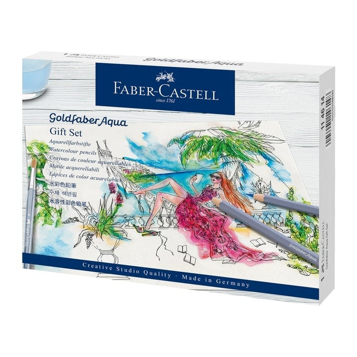Set regalo matite acquerellabili Faber-Castell Goldfaber Aqua
