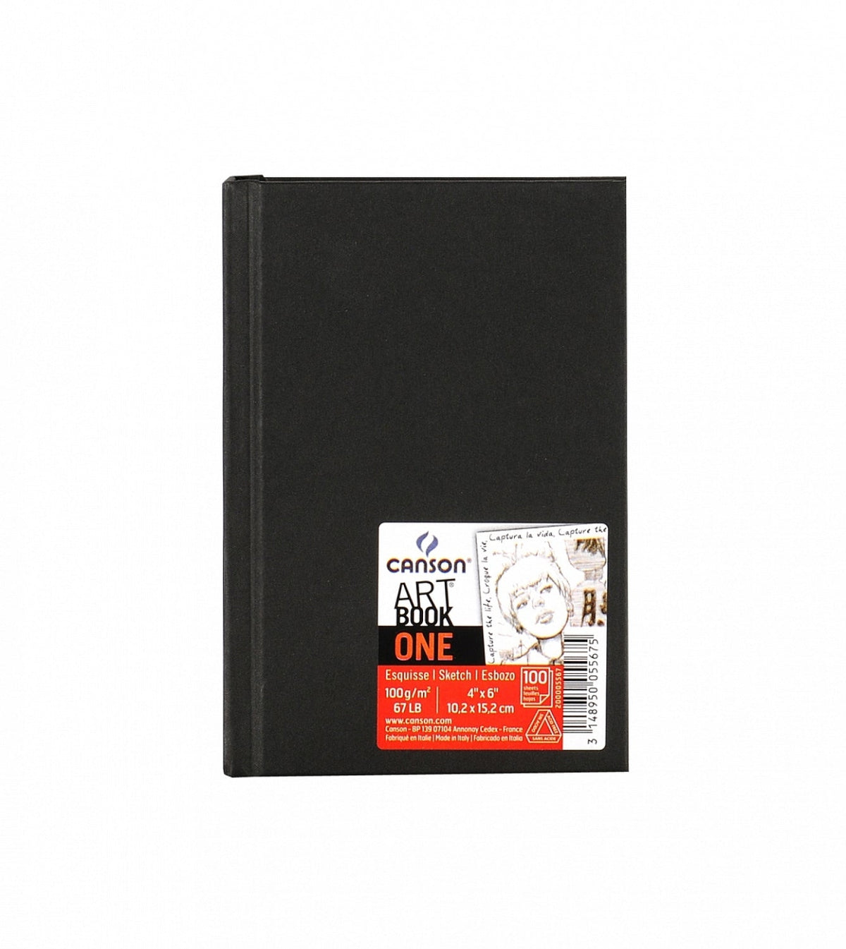 Sketchbook CANSON Art Book One 100 g/m² 98 fogli 10,2 x 15,2 cm copertina rigida