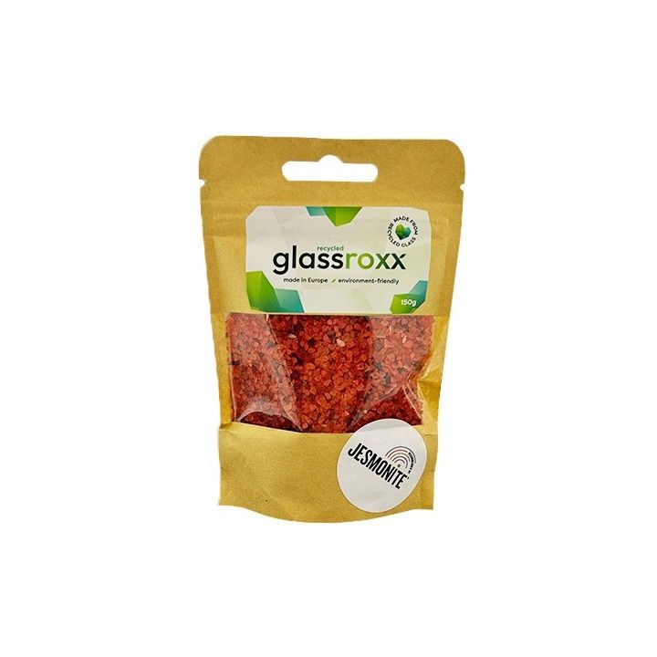 Glassroxx Jesmonite Granulato di vetro 150g – Arancione scuro