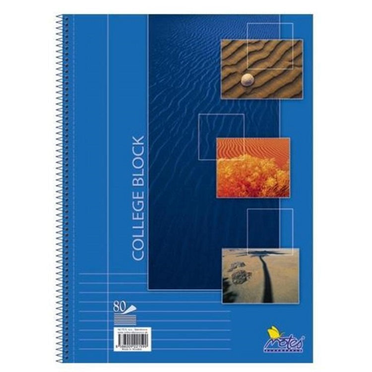 Quaderno per scuola a righe College block 80 fogli | sceglie formato - A4