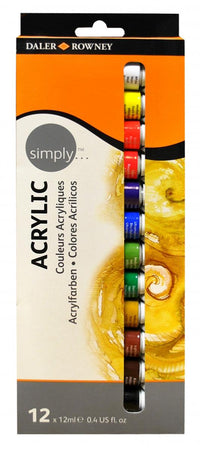 SMPL set dei colori acrilici 12x12ml
