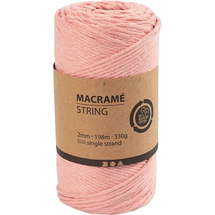 Filo macramè 2 mm x 198 m – Rosa