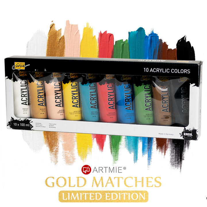 Solo Goya Acrylic Paints - ARTMIE Gold Matches