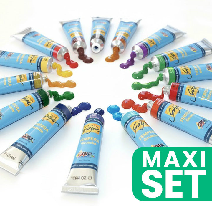 Solo Goya Set di colori a tempera retrò - 15 tonalità
