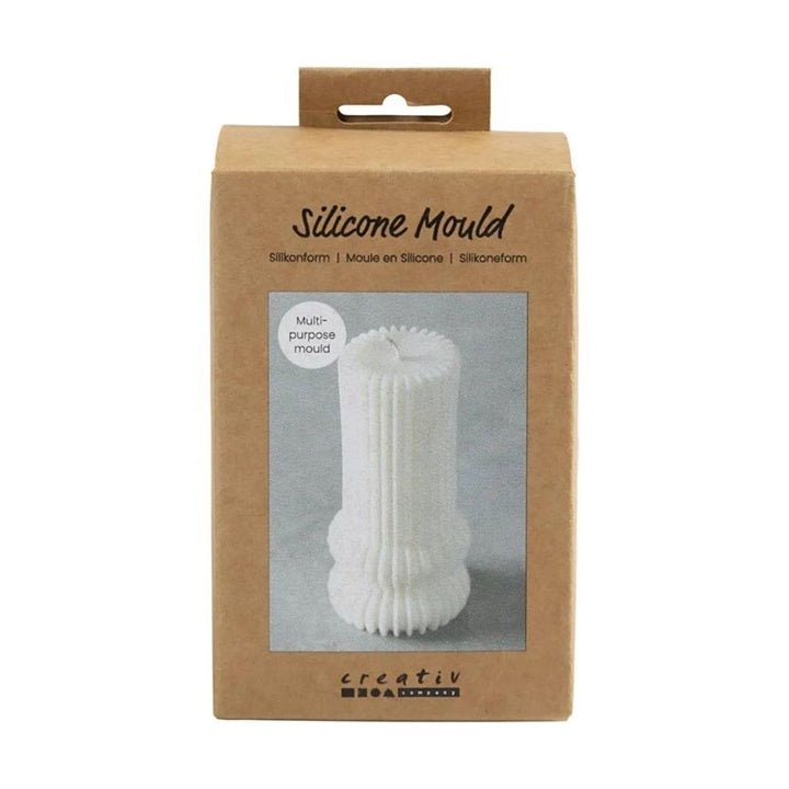 Stampo in silicone - Cilindro nervato con archi
