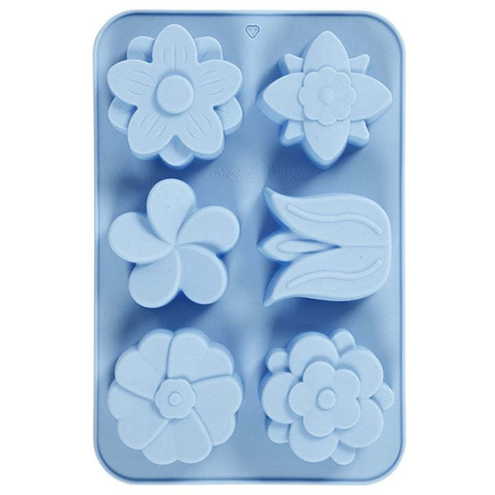 Stampo in silicone - fiore - 6 pezzi