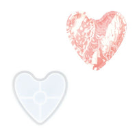 Stampo in silicone per colata 11,5x10x1,6 cm - Vassoio cuore