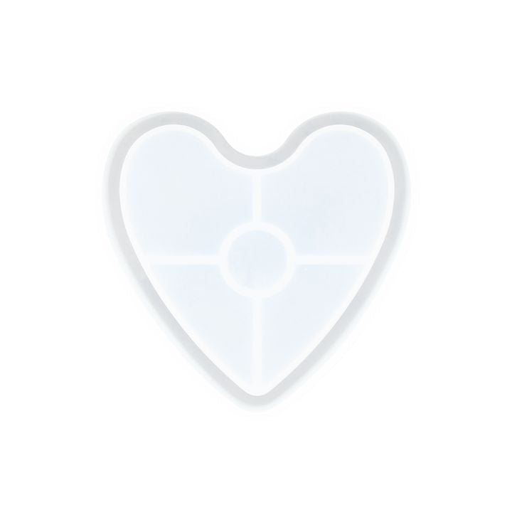 Stampo in silicone per colata 11,5x10x1,6 cm - Vassoio cuore