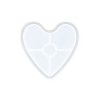 Stampo in silicone per colata 11,5x10x1,6 cm - Vassoio cuore