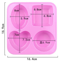 Stampo in silicone per colata - 4 forme