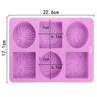 Stampo in silicone per colata - Foglie