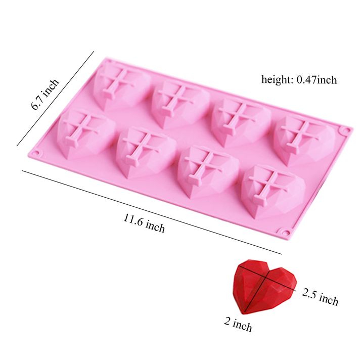 Stampo per colata in silicone - Cuore