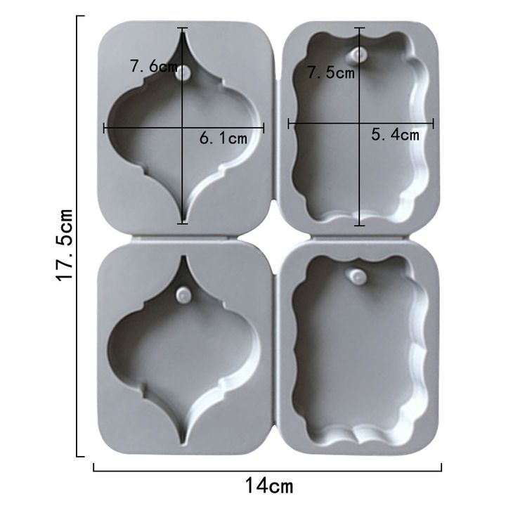 Stampo per colata in silicone - Ornamenti con foro