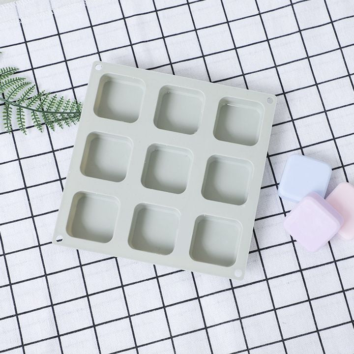 Stampo per sapone in silicone - Quadrati