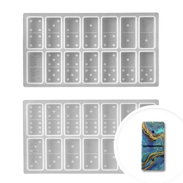 Stampo professionale in silicone Pentart - domino 1 pezzo
