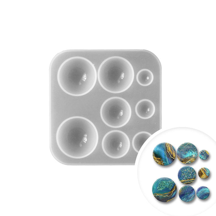 Stampo professionale in silicone Pentart - emisfero 1 pezzo