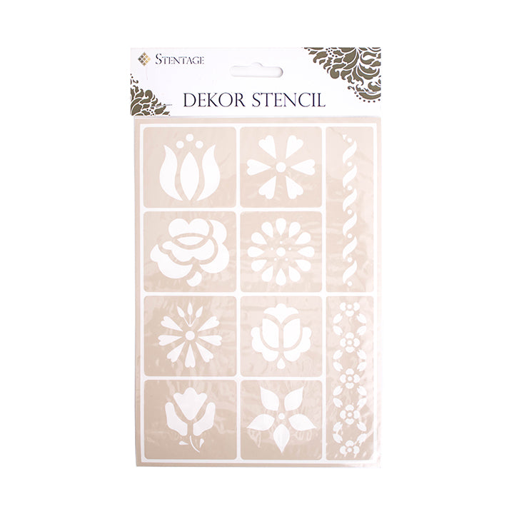 Stencil adesivo PENTART A5 - forme decorative M15