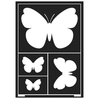 Stencil autoadesivo Farfalle A5