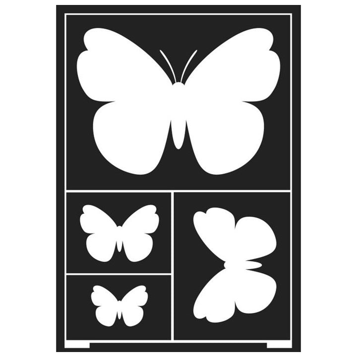 Stencil autoadesivo Farfalle A5