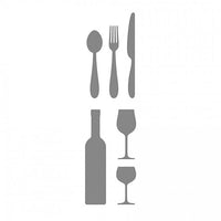 Stencil autoadesivo Gioia in cucina 18x50 cm