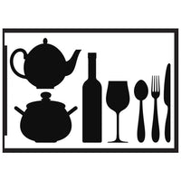 Stencil autoadesivo Utensili da cucina A5
