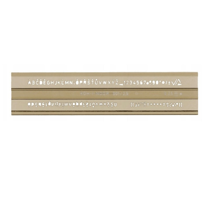 Stencil tecnico KOH-I-NOOR | Lettere, 2,5 mm