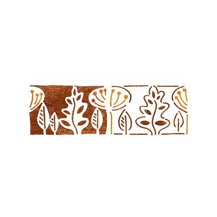 Stencil XL Foglie 22x67 cm