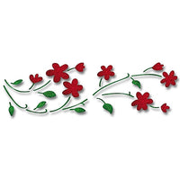 Stencil XL Ramo di fiori 22x67 cm