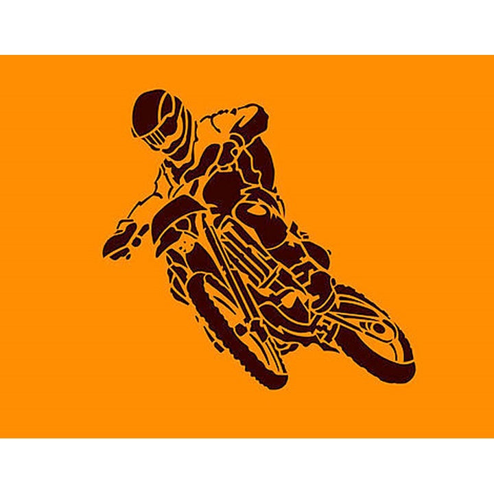 Stencil XXL Moto 5 pezzi 105x100 cm