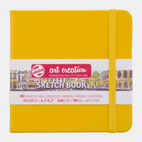 Sketchbook Talens Art Creation Golden Yellow 12 x 12 cm, 140 g/m², 80 fogli