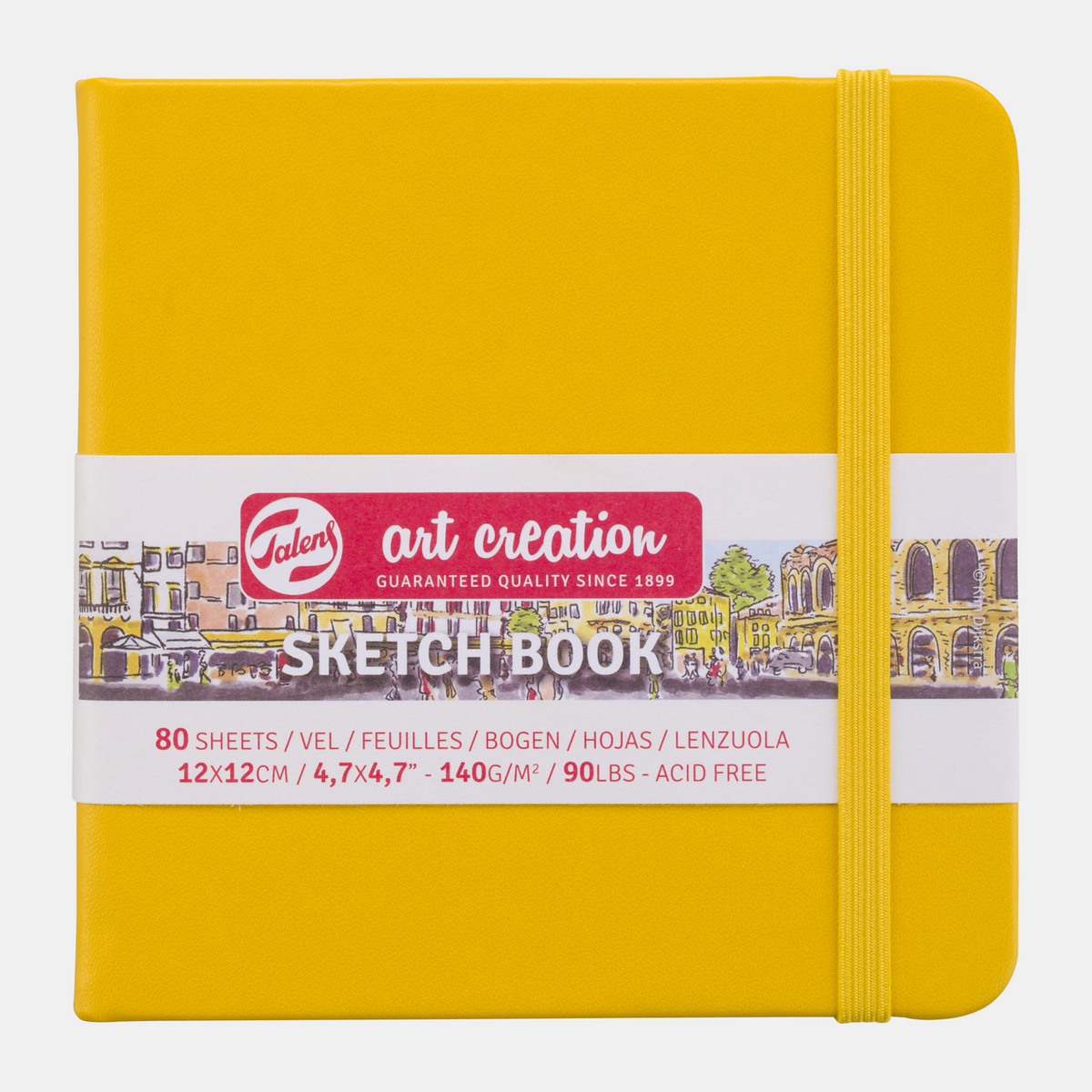 Blocco da disegno Talens Art Creation giallo oro 12 x 12 cm, 140 g/m², 80 fogli