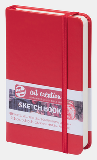 ROYAL TALENS sketchbook Talens Art Creation Red 9 x 14 cm 140 g 80 fogli copertina rigida