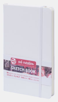 Sketchbook Talens Art Creation White 13 x 21 cm, 140 g, 80 fogli, copertina rigida