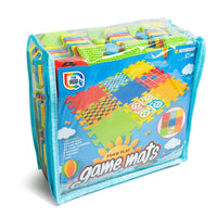 Tappetini in gommapiuma con quattro giochi da tavolo