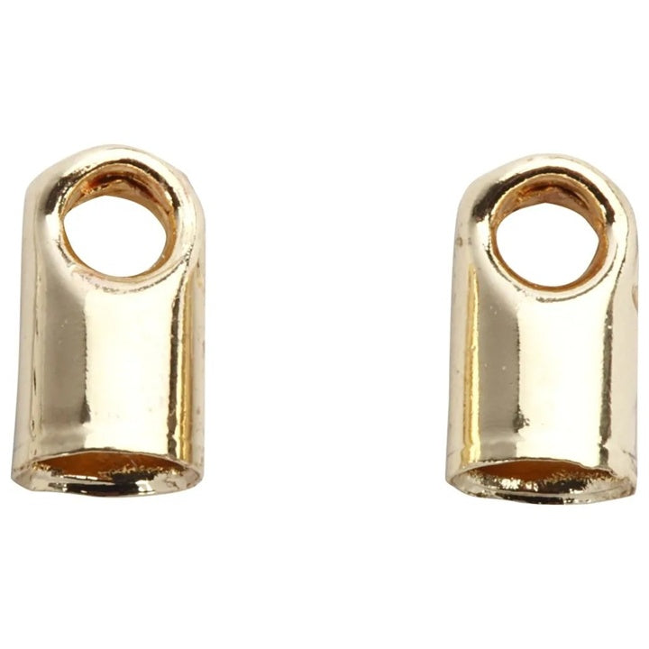 Tappi terminali per gioielli in oro con occhiello, 3 mm, 10 pz.