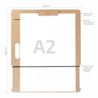 Tavolo da disegno ROSA STUDIO A2, vista laterale inclinabile